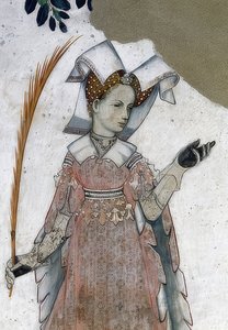 Depiction of the Margraves of Saluzzo and their Wives as Historical and Mythological Heroes and Heroines. (Detail)