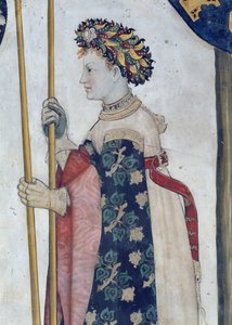 The Nine Worthies and the Nine Worthy Women, detail of Semiramis