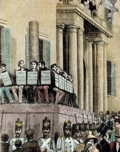 Risorgimento: members of the Giovine Italia movement by Giacomo Mantegazza