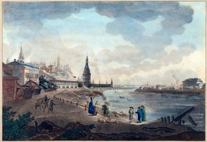View of the Kremlin from the Stone Bridge over the Moskva River