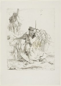 Six People Watching a Snake, from Scherzi