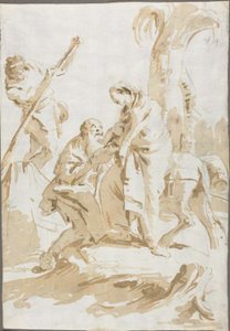 The Flight Into Egypt by Giambattista Tiepolo