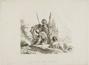 Three Soldiers and a Boy, from Capricci