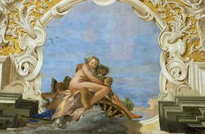 Time Abducts Beauty Pluto Abducting Persephone, ca 1746