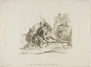 Two Soldiers and Two Women, from Capricci