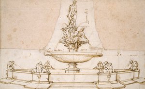 Design for a Fountain, Late 16th Century by Giambologna