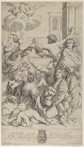 Massacre of the Innocents, Group of Women and Children Being Attacked, Two Angels, ca. 1640-70
