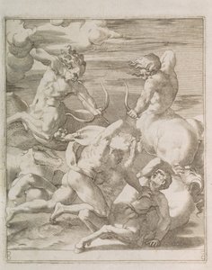Battle between Hercules and Centaurs