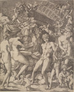 Venus and Mars with Cupids and the Three Graces by Gian Jacopo Caraglio