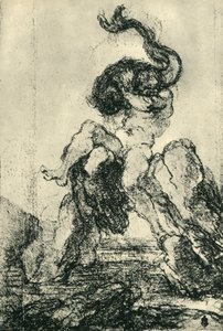 A Marine God with a Dolphin