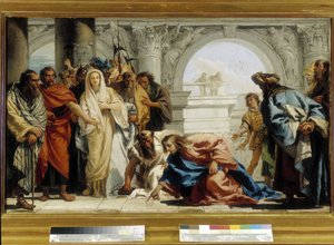 Christ and Adulterous Woman by Giovanni Domenico Tiepolo