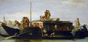 The Mailboat (Il Burchiello) by Giovanni Domenico Tiepolo