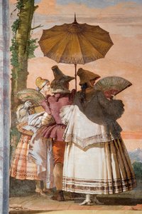 The Summer Walk (detail), from the Room of the Gothic Pavilion, in the Foresteria