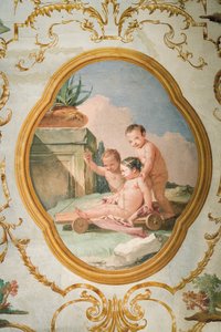 Fresco from the Putti Room in the Foresteria (Guesthouse)