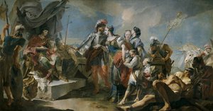 Queen Zenobia before Emperor Aurelian, 1717