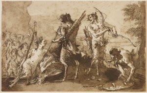 Satyrs and Satyresses in a Landscape, c.1770 by Giovanni Domenico Tiepolo