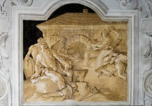 Vulcan in His Forge from the Room of the Aeneid in the Palazzina