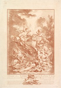 Allegory for the Commemoration of a Marriage, mid-18th century by Gilles Demarteau