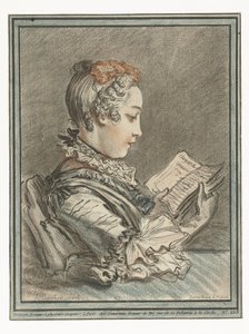 Reading Woman (Femme Lisant Eloyse et Abailar) by Gilles Demarteau