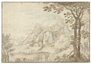 Mountain Landscape with a River