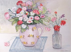 Carnations and Daisies by Gillian Lawson