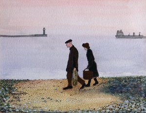 Evening Tide, Cornwall, 1982 by Gillian Lawson