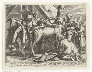 Washing the Donkey by Gillis van Breen