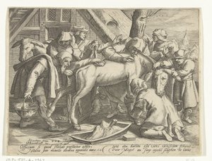 Washing the Donkey by Gillis van Breen