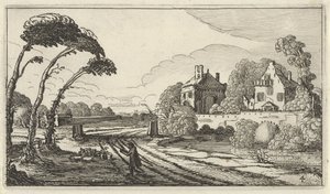Shepherd in a Landscape (Twelve Landscapes with Figures) by Gillis van Scheyndel (I)