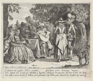 Elegant Company Making Music Outdoors by Gillis van Scheyndel (I)