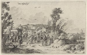 Carriage and Riders on a Country Road, Smell, Landscapes with the Five Senses (series title)