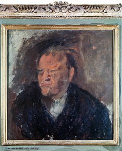 Portrait of the Italian poet Giuseppe Ungaretti