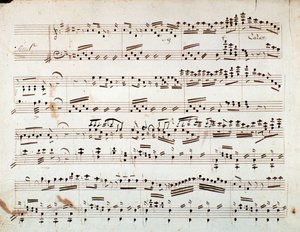 First Page of Sheet Music for the Reduced Symphony for the Piano of Otello by Gioachino Rossini
