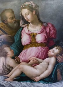 The holy family and Saint John the Baptist by Giorgio (and workshop) Vasari