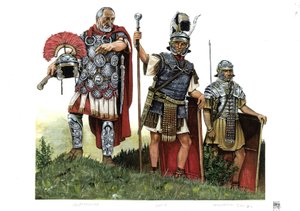 Ancient Rome: A Centurion, Optio, and a Legionary, 2nd Century by Giorgio Albertini