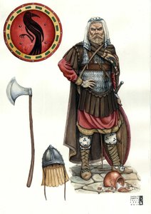Middle Ages: Soldier of the Varangian Guard, Elite Corps of the Byzantine Army