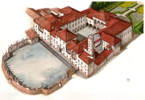 View of the Palace Arese Borromeo, Built in the 17th Century, in Cesano Maderno, Italy by Giorgio Albertini