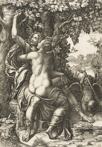 Angelica and Medoro by Giorgio Ghisi