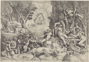 Cephalus and the Forest Gods Mourning the Death of Procris