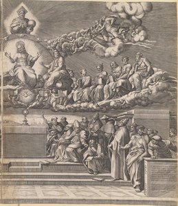 The Discussion about the Holy Sacrament by Giorgio Ghisi