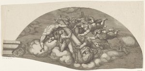 The Last Judgment, Sheet A by Giorgio Ghisi