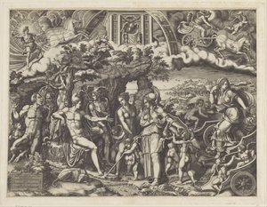 The Judgment of Paris by Giorgio Ghisi