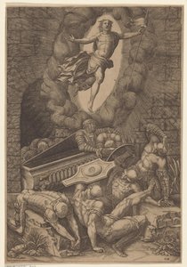 Resurrection of Christ by Giorgio Ghisi