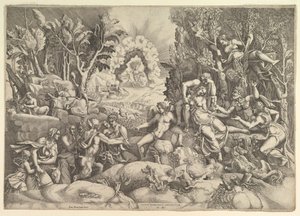The Death of Procris by Giorgio Ghisi