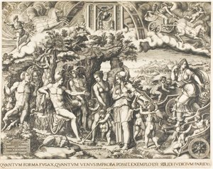 The Judgment of Paris by Giorgio Ghisi
