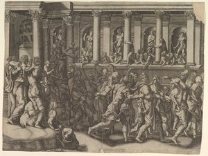The Mocking of the Prisoners by Giorgio Ghisi