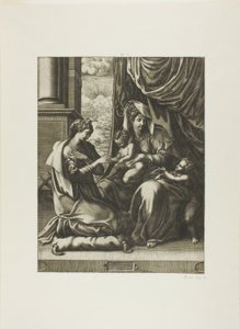 The Mystic Marriage of Saint Catherine by Giorgio Ghisi