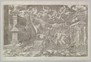 The Vision of Ezekiel by Giorgio Ghisi