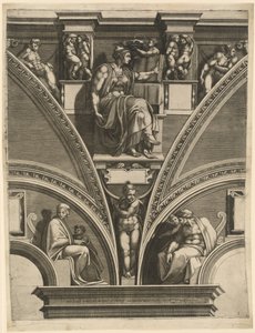 The Eritrean Sibyl by Giorgio Ghisi after Michelangelo