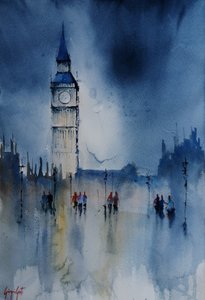 Big Ben Rain Reflections